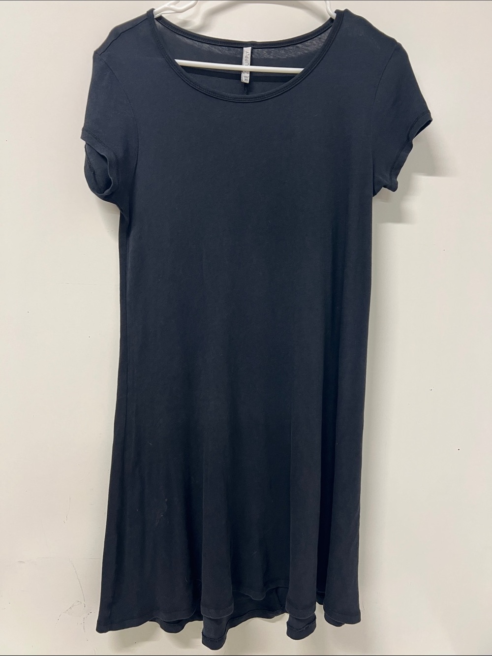 Z Supply, Black Dress, Short Sleeve, Knee,Light Weight, Cotton, Machine Wash